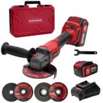 20V Brushless Cordless Angle Grinder AC-AG95, 3-Speed Grinder Kit