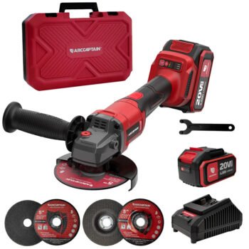 20V Brushless Cordless Angle Grinder AC-AG95, 3-Speed Grinder Kit