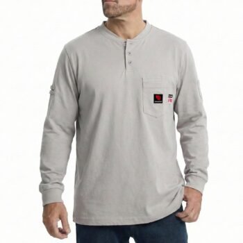 Arccaptain 100% Cotton FR Welding Shirt Long Sleeve Work Shirts
