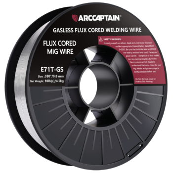 ARCCAPTAIN E71T-GS 10LB Gasless Flux Core Wire, Self-Shielded, All Positions