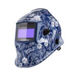 ClearLite X100 Auto Darkening Lens Welding Helmet Blue and White Porcelain