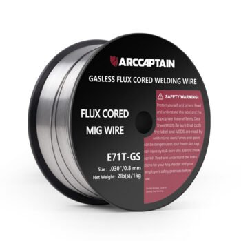 Arccaptain ‎E71T-GS Flux Core Wire 2 Lbs Spool Gasless Carbon Steel MIG Wire