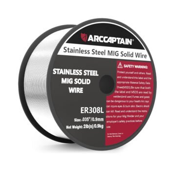 ARCCAPTAIN ER308L Solid Wire 2 Lbs Stainless Steel MIG Welding Wire