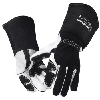 14 Inch Goatskin TIG Welding Gloves, Professional Protective Gloves for TIG Welding