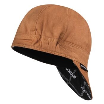 Reversible Pure Cotton Welding Cap with Elastic Retractable Band