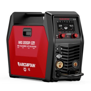 Arccaptain MIG205DP Pro Double Pulse MIG Welder For Aluminum